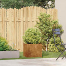 vidaXL ültető rozsdás 40x40x40 cm időjárásálló acélból