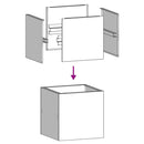 vidaXL ültető rozsdás 40x40x40 cm időjárásálló acélból