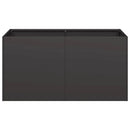 vidaXL fekete hidegen hengerelt acél növénytartó 80x40x40 cm