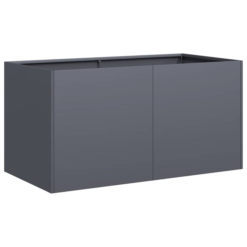 vidaXL növénytartó antracitszürke 80x40x40 cm hidegen hengerelt acél