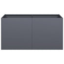 vidaXL növénytartó antracitszürke 80x40x40 cm hidegen hengerelt acél