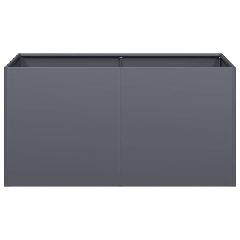 vidaXL növénytartó antracitszürke 80x40x40 cm hidegen hengerelt acél