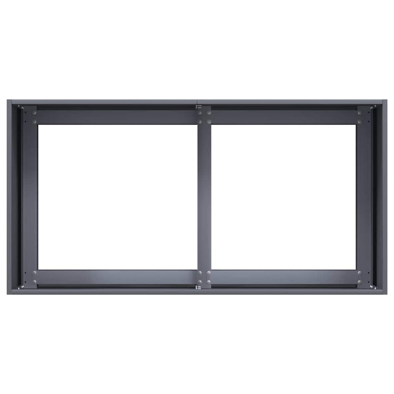 vidaXL növénytartó antracitszürke 80x40x40 cm hidegen hengerelt acél