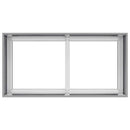 vidaXL növénytartó 80x40x40 cm horganyzott acél