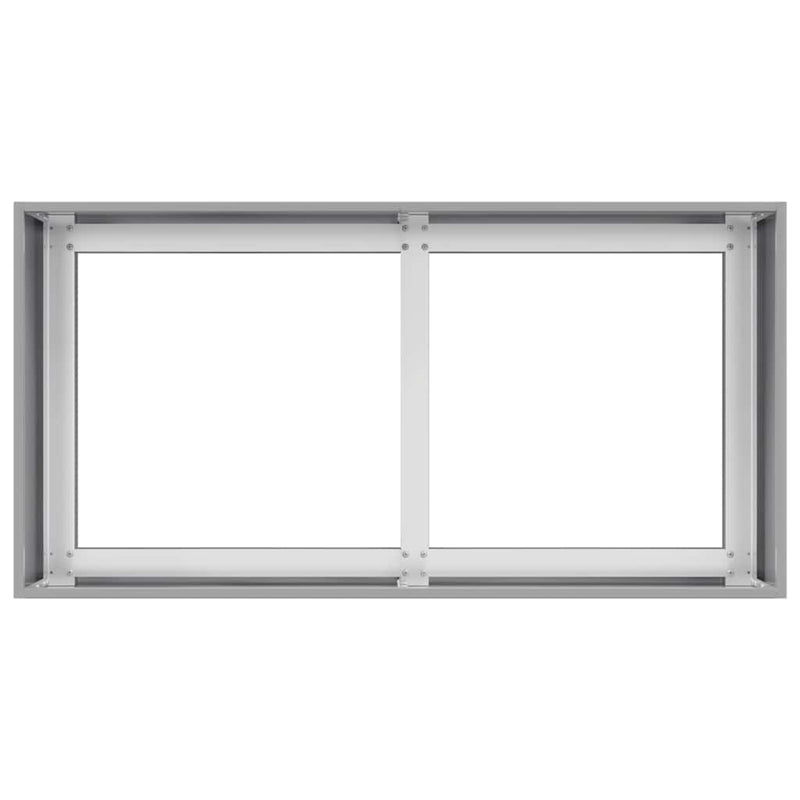 vidaXL növénytartó 80x40x40 cm horganyzott acél