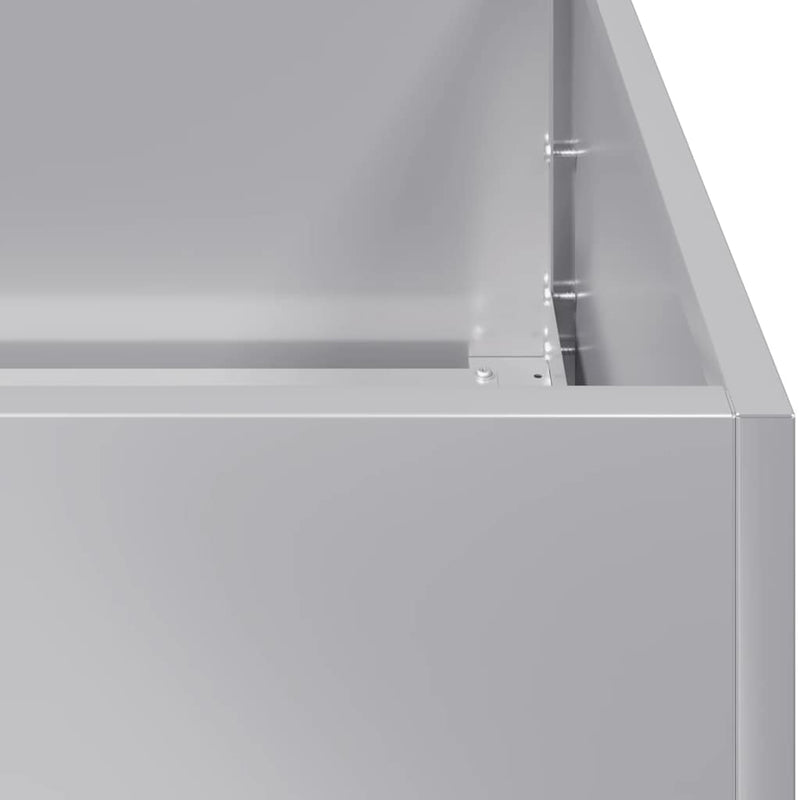 vidaXL növénytartó 80x40x40 cm horganyzott acél