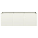 vidaXL növénytartó fehér 120x40x40 cm hidegen hengerelt acél