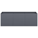 vidaXL antracit színű, hidegen hengerelt acél virágláda 120 x 40 x 40 cm