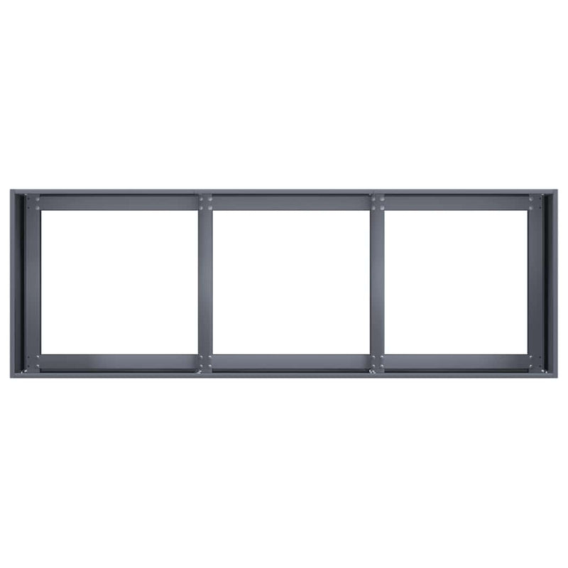 vidaXL antracit színű, hidegen hengerelt acél virágláda 120 x 40 x 40 cm