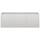 vidaXL növénytartó 120x40x40 cm rozsdamentes acélból