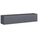 vidaXL antracit színű, hidegen hengerelt acél virágláda 200 x 40 x 40 cm