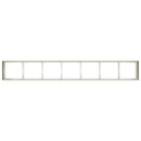 vidaXL növénytartó fehér 280x40x40 cm hidegen hengerelt acél