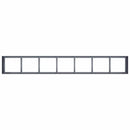 vidaXL növénytartó antracitszürke 280x40x40 cm hidegen hengerelt acél