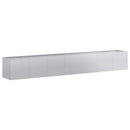 vidaXL növénytartó 280x40x40 cm horganyzott acél