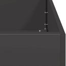 vidaXL növénytartó fekete 360x40x40 cm hidegen hengerelt acél