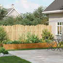 vidaXL növénytartó rozsdás 360x40x40 cm időjárásálló acélból