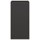 vidaXL fekete hidegen hengerelt acél növénytartó 40x40x80 cm