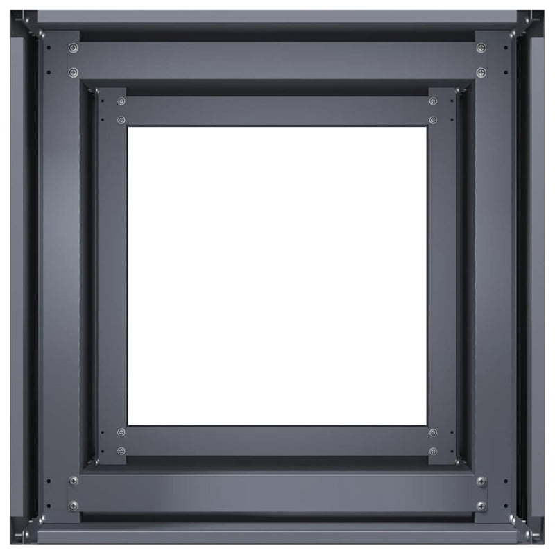 vidaXL antracitszürke hidegen hengerelt acél növénytartó 40x40x80 cm