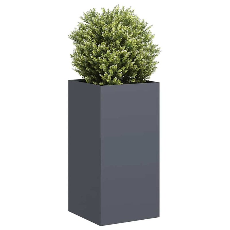vidaXL antracitszürke hidegen hengerelt acél növénytartó 40x40x80 cm