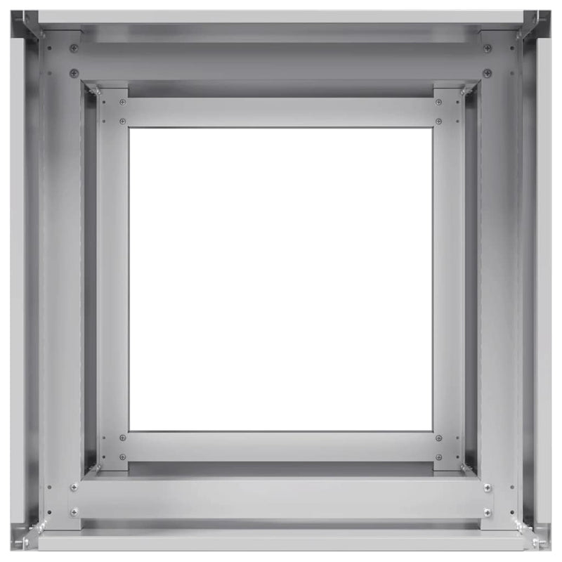 vidaXL növénytartó 40x40x80 cm Horganyzott acél