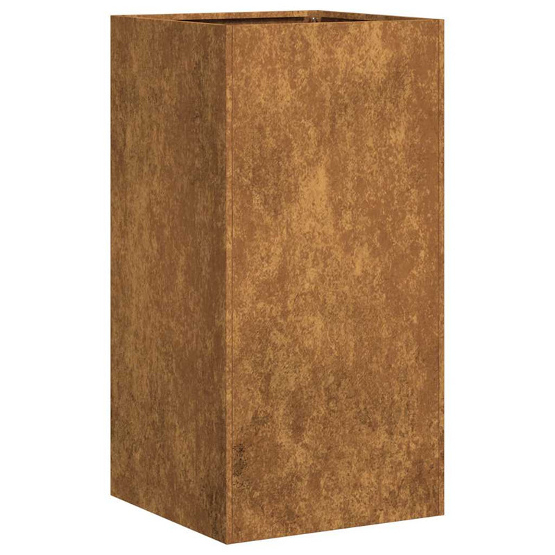 vidaXL ültető rozsdás 40x40x80 cm időjárásálló acélból