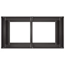 vidaXL fekete hidegen hengerelt acél növénytartó 80x40x80 cm