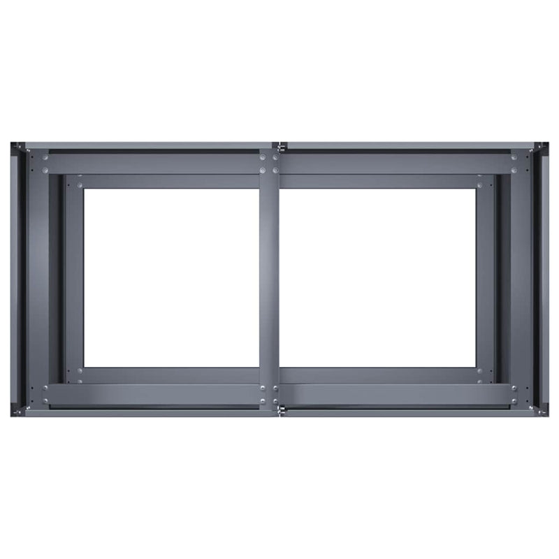 vidaXL növénytartó antracitszürke 80x40x80 cm hidegen hengerelt acél