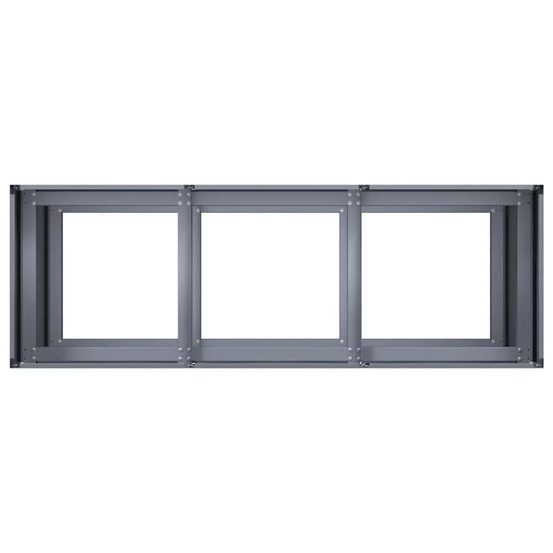 vidaXL növénytartó antracitszürke 120x40x80 cm hidegen hengerelt acél