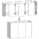 vidaXL növénytartó antracitszürke 120x40x80 cm hidegen hengerelt acél