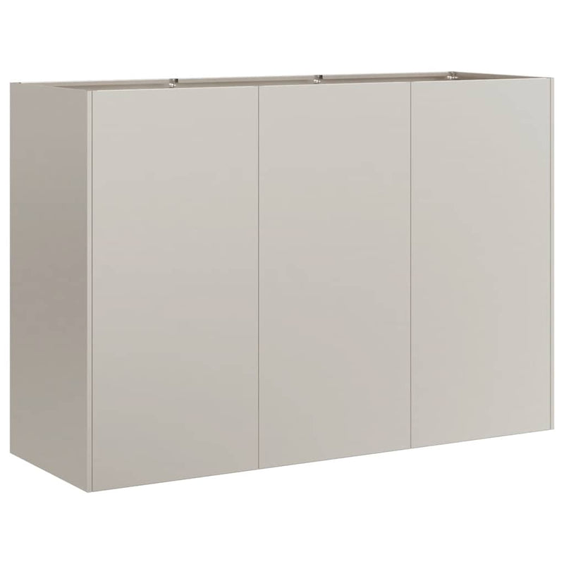 vidaXL ültető rozsdás 120x40x80 cm időjárásálló acélból