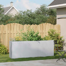 vidaXL ültetvény 200x40x80 cm Horganyzott acél