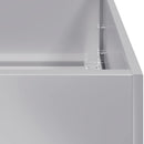 vidaXL ültetvény 200x40x80 cm Horganyzott acél