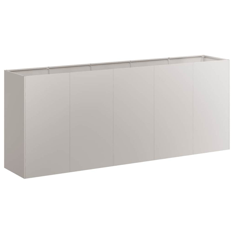 vidaXL ültető rozsdás 200x40x80 cm időjárásálló acélból