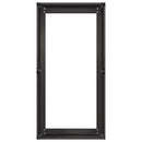 vidaXL fekete hidegen hengerelt acél növénytartó 40x80x40 cm