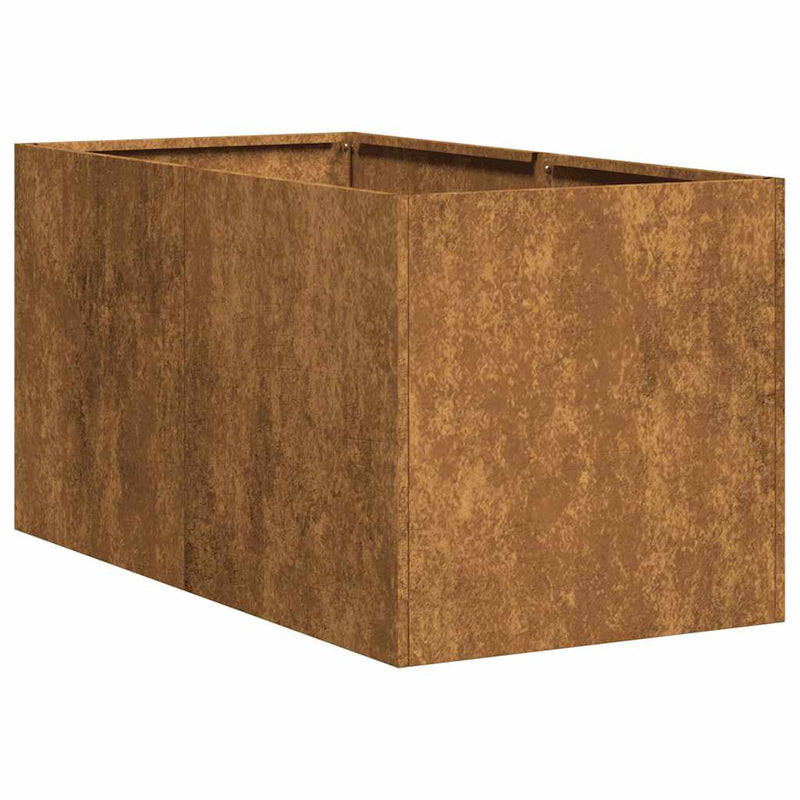 vidaXL ültető rozsdás 40x80x40 cm időjárásálló acélból