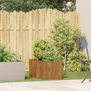 vidaXL ültető rozsdás 40x80x40 cm időjárásálló acélból