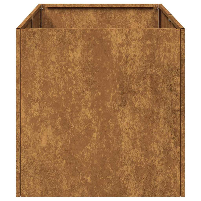 vidaXL ültető rozsdás 40x80x40 cm időjárásálló acélból