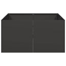 vidaXL fekete hidegen hengerelt acél növénytartó 80x80x40 cm