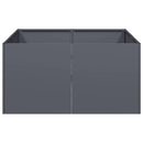 vidaXL növénytartó antracitszürke 80x80x40 cm hidegen hengerelt acél