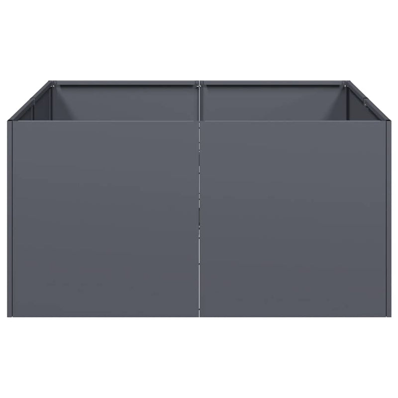 vidaXL növénytartó antracitszürke 80x80x40 cm hidegen hengerelt acél