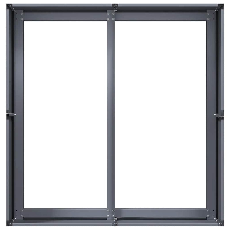 vidaXL növénytartó antracitszürke 80x80x40 cm hidegen hengerelt acél