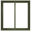 vidaXL növénytartó olívazöld 80x80x40 cm hidegen hengerelt acél