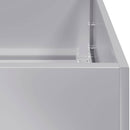 vidaXL Növénytartó 80x80x40 cm Horganyzott acél