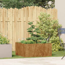 vidaXL ültető rozsdás 80x80x40 cm időjárásálló acélból