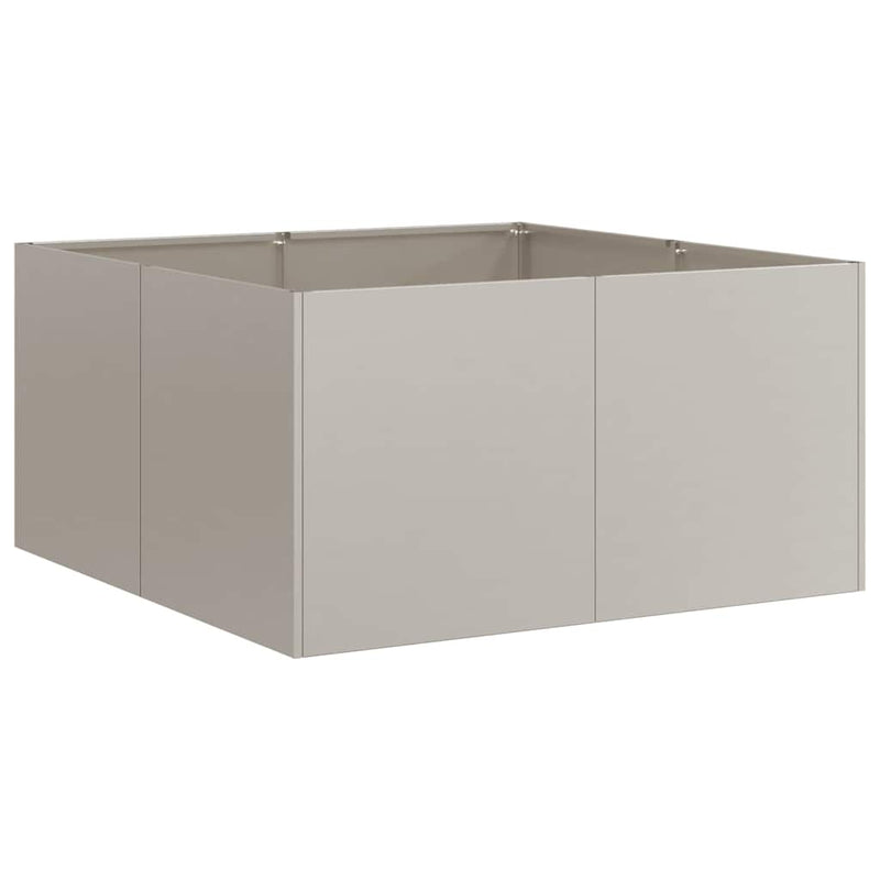 vidaXL ültető rozsdás 80x80x40 cm időjárásálló acélból