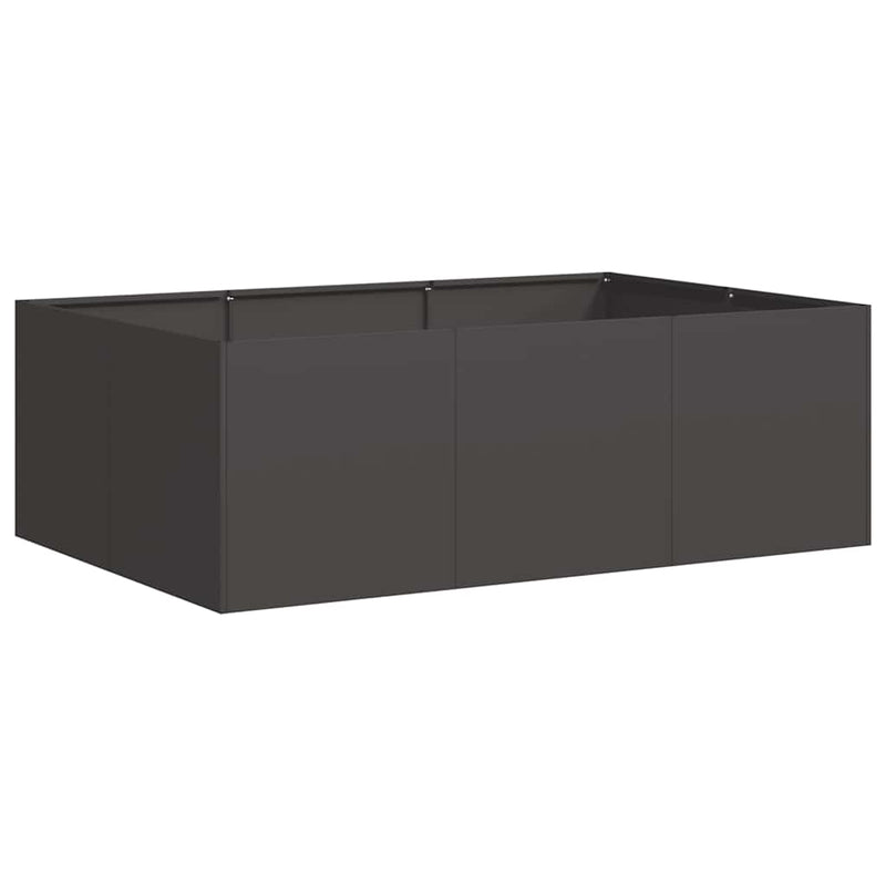 vidaXL ültetőtartó fekete 120x80x40 cm acél