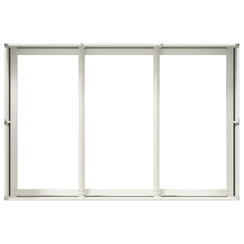 vidaXL növénytartó Fehér 120x80x40 cm Acél