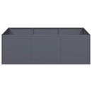 vidaXL növénytartó antracit 120x80x40 cm acél