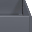 vidaXL növénytartó antracit 120x80x40 cm acél