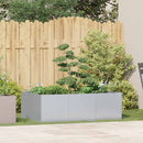 vidaXL növénytartó 120x80x40 cm Horganyzott acél